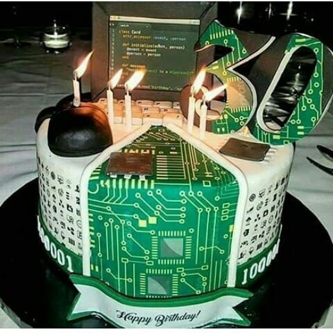Cohex Logix - Special birthday cake for computer operators...