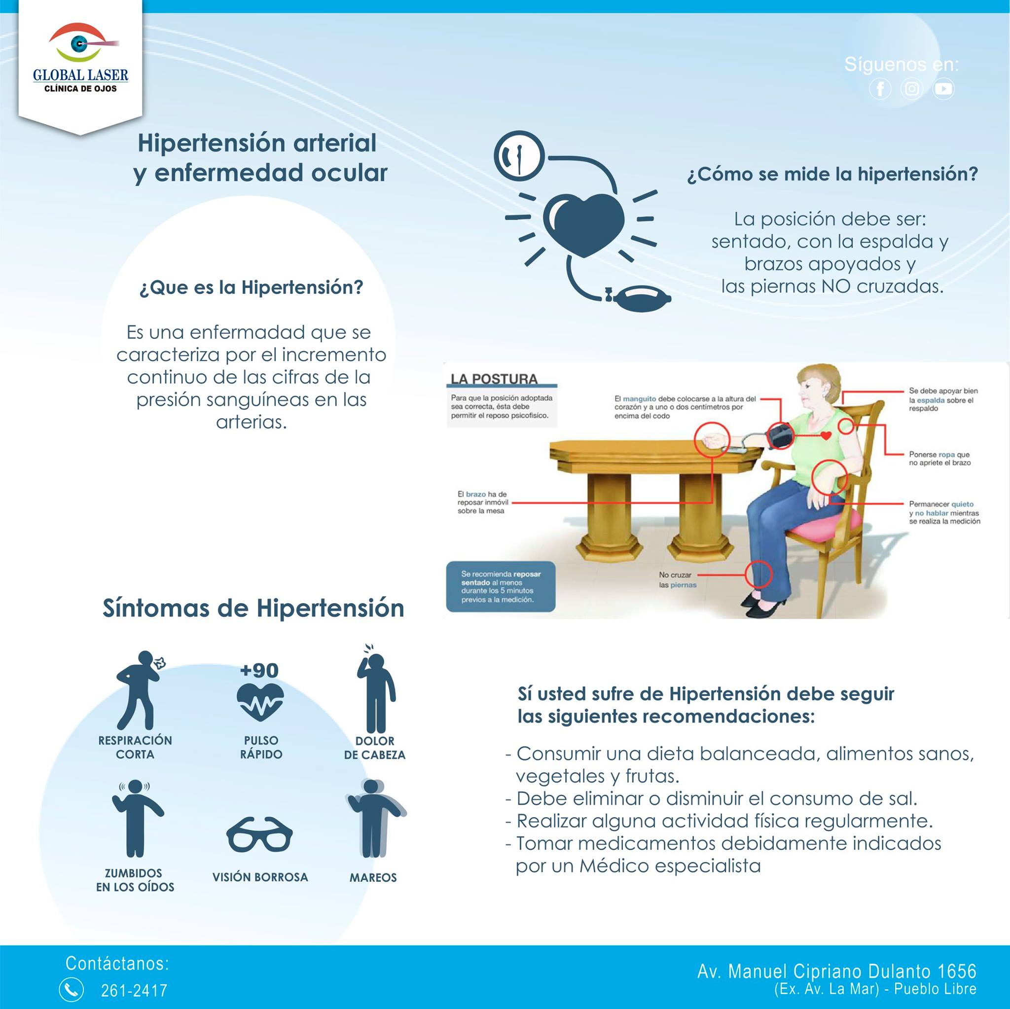 La hipertensión arterial es... - Clínica de Ojos Global Laser