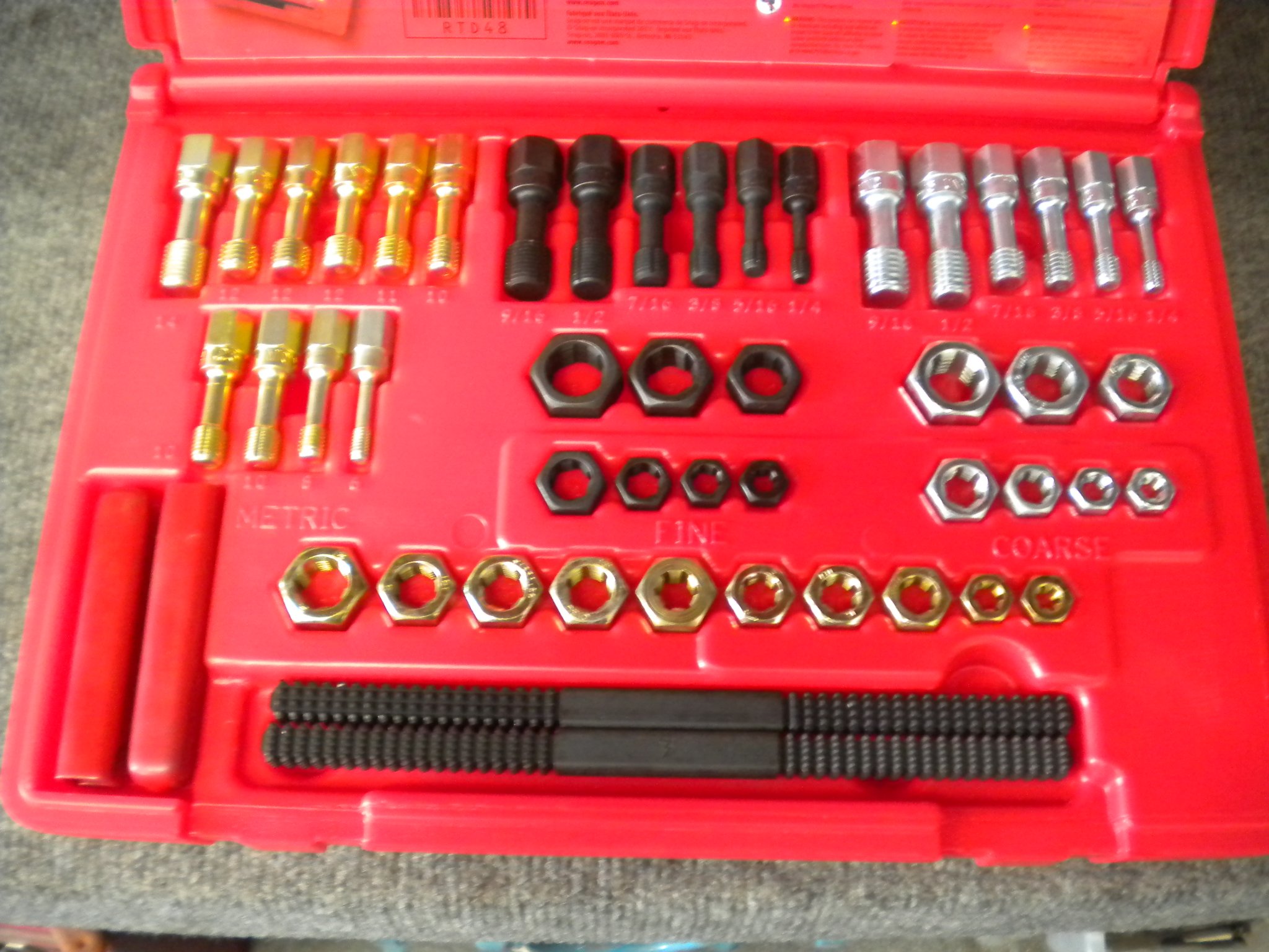 NEW Snap On 48 pc Master Rethreading Tap and Die Set RTD48 - Taps ...