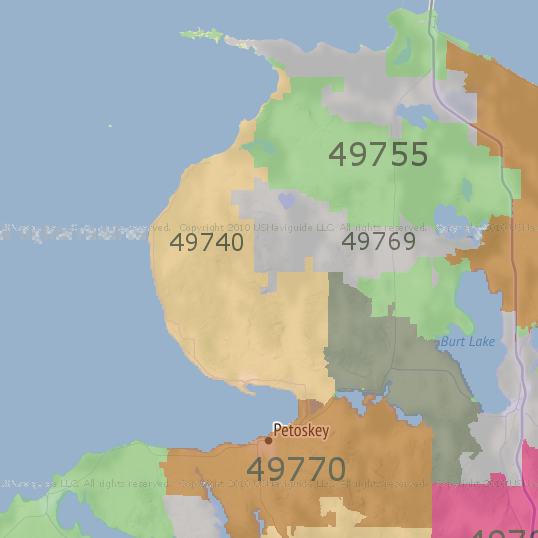 Federal map of US zip codes.... - Good Hart General Store