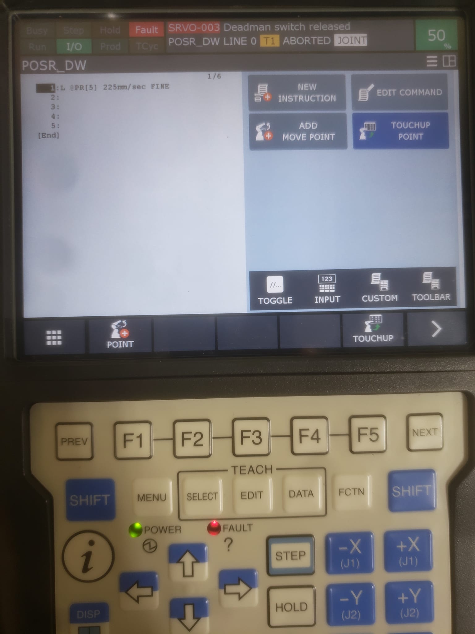How to bring back the display screen on the right side of FANUC
