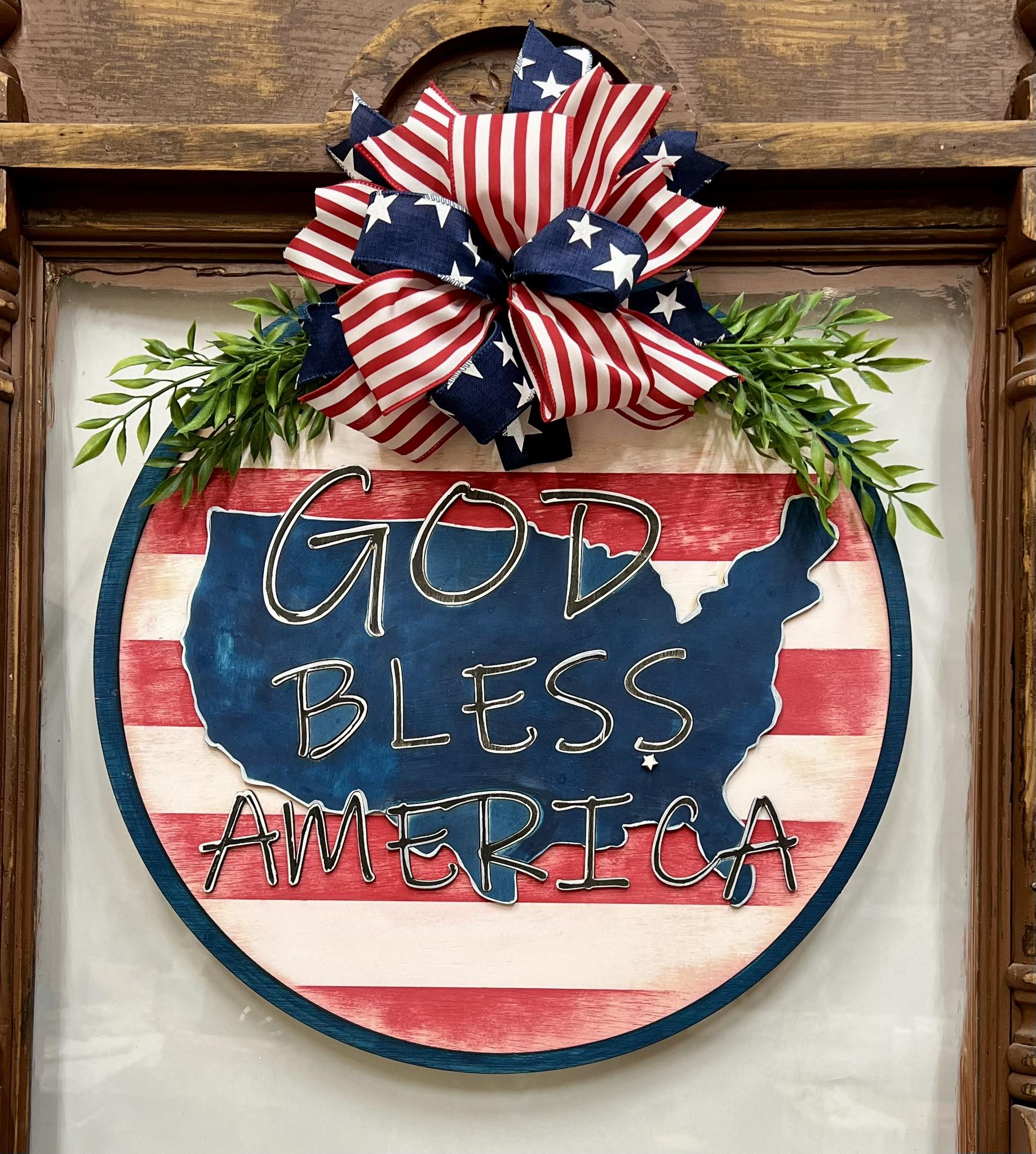 アメリカンカントリーウォールデコ GOD BLESS I❤️COUNTRY 【公式通販】