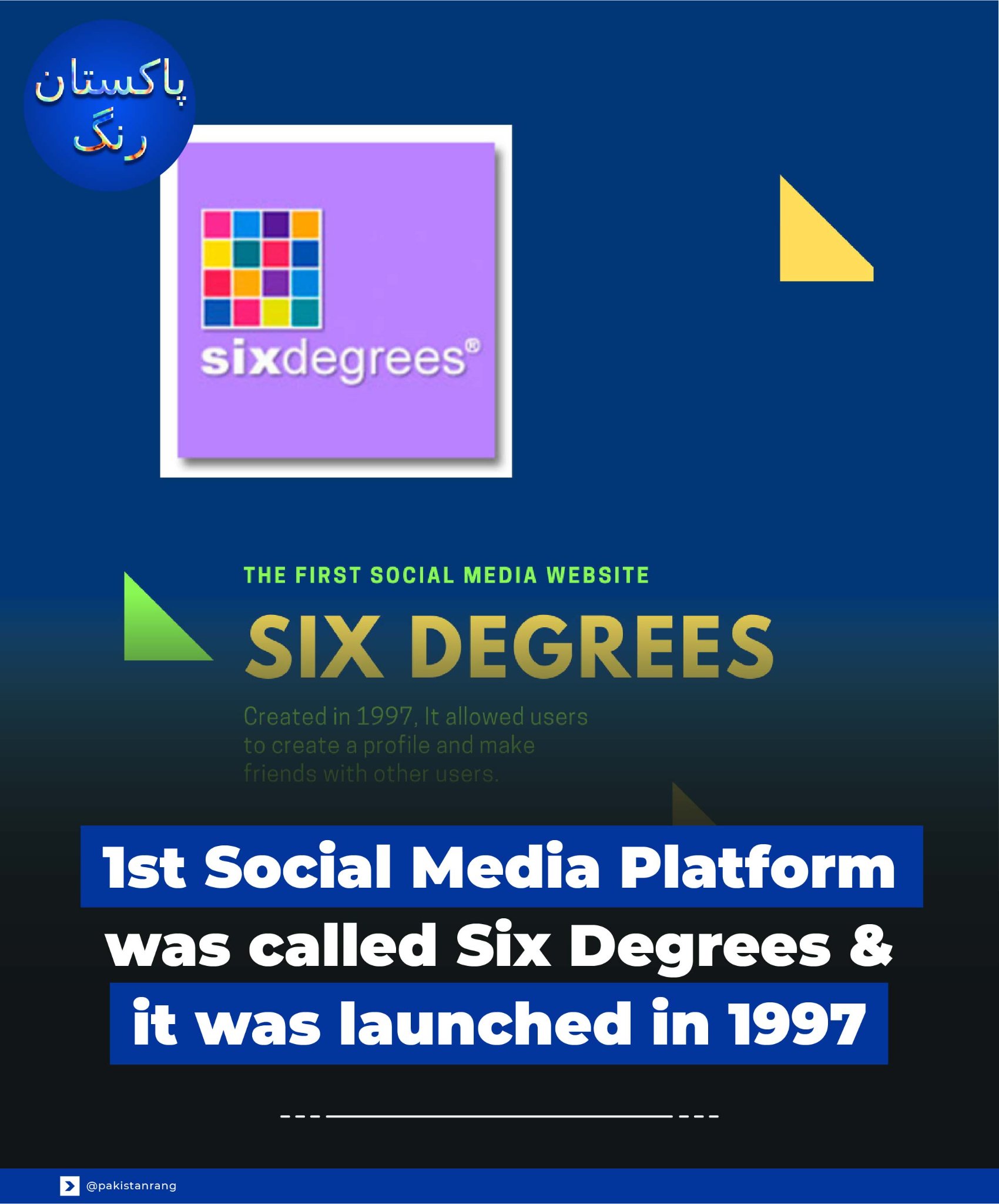 Pakistan Rang - The 1st Social Media Platform was called...