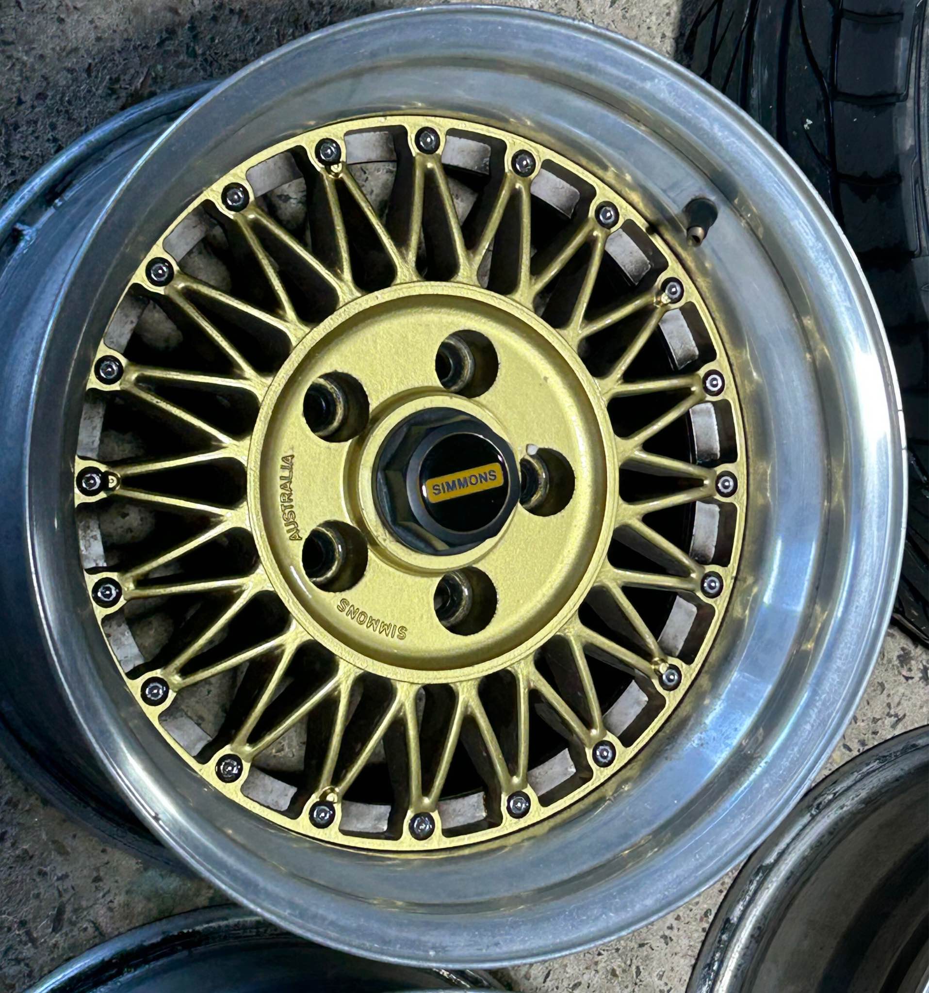 Genuine Simmons mesh P86 wheels suit Ford pre AU - Car Wheels, Tires ...