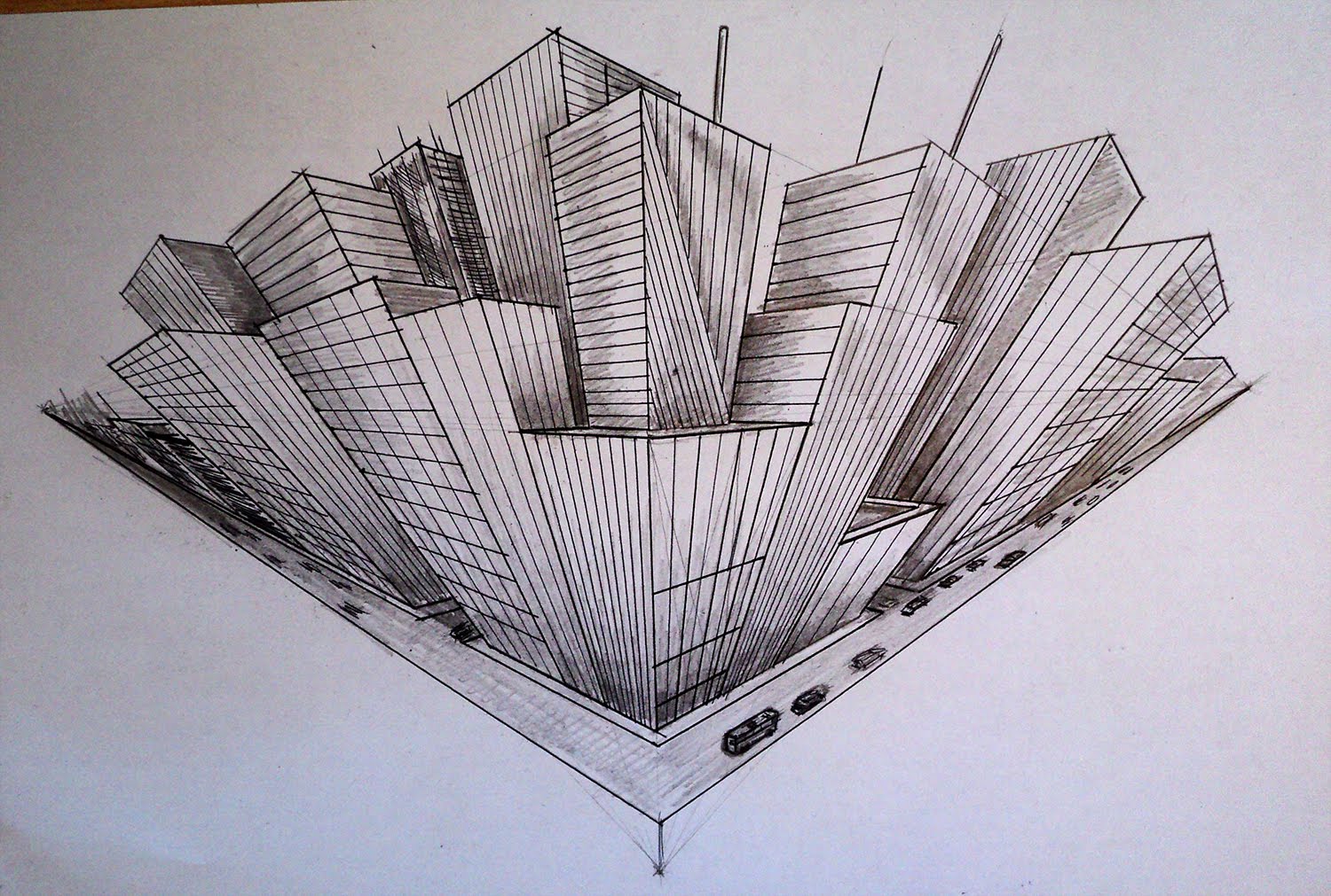 How To Draw 3 Point Perspective Drawing