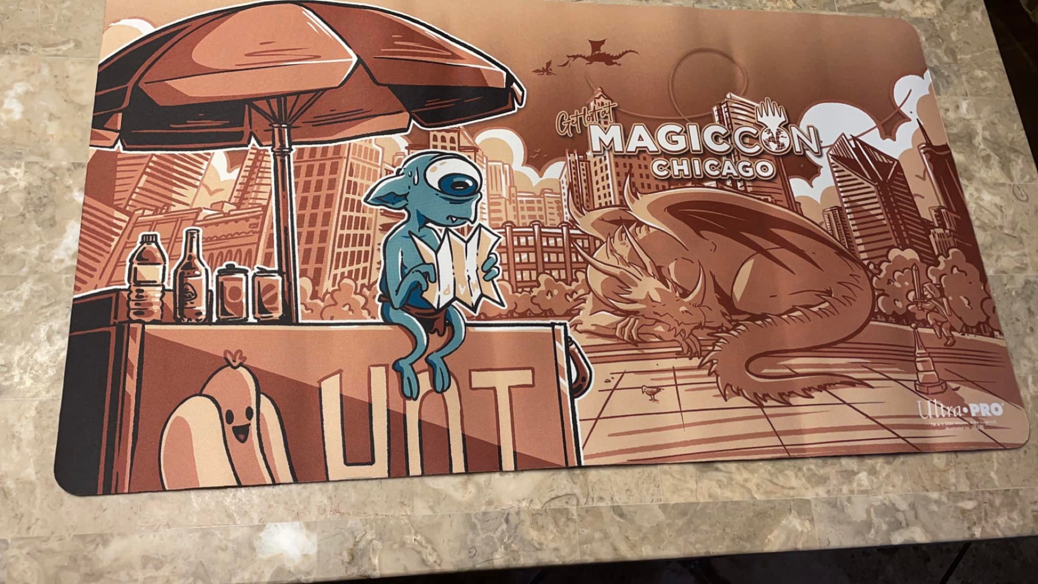 Limited edition Magic: The Gathering playmats for MagicCon Chicago