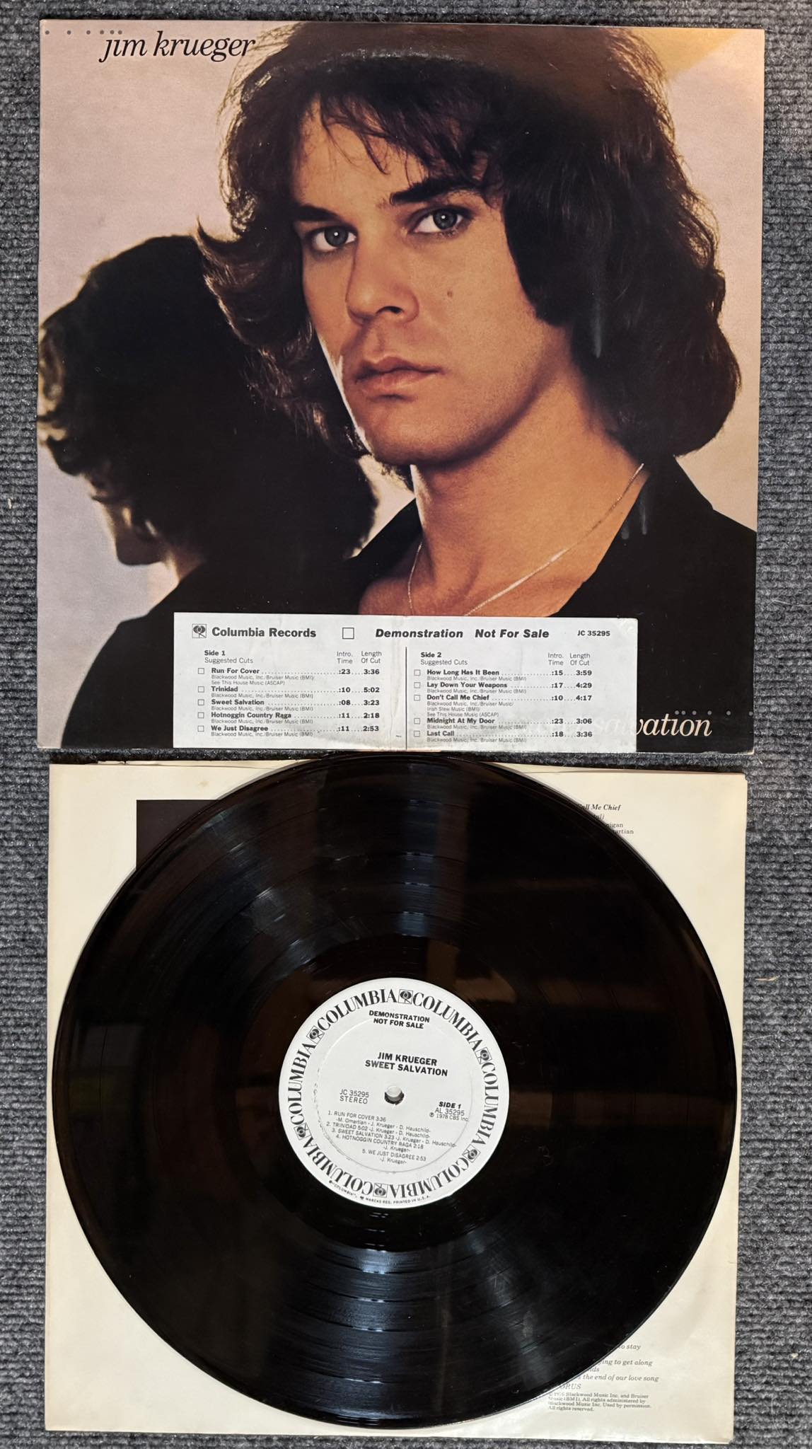 Jim Krueger's album Sweet Salvation on Columbia Records