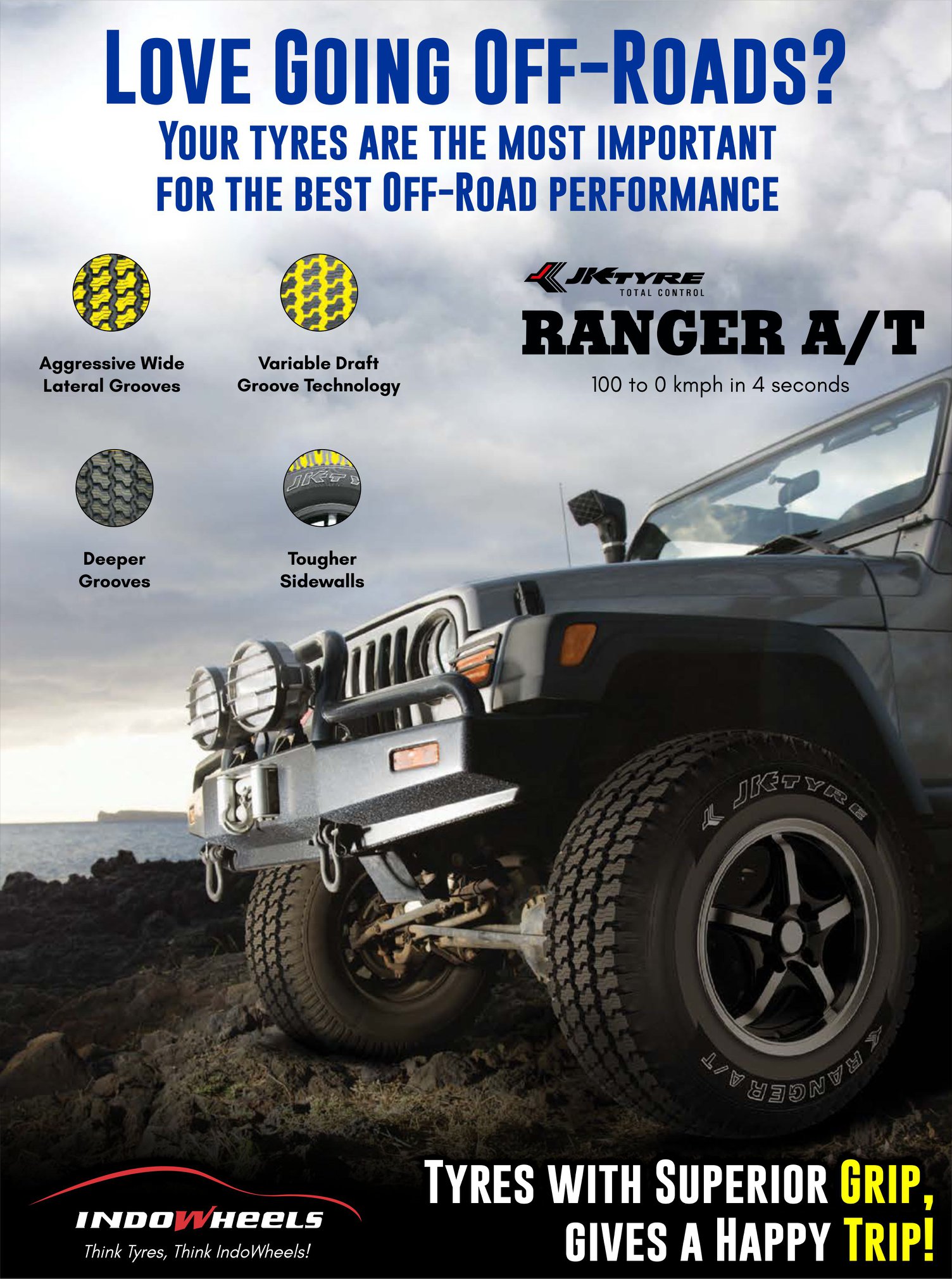 Indowheels - The perfect grip for your Off-Road trip! Take...