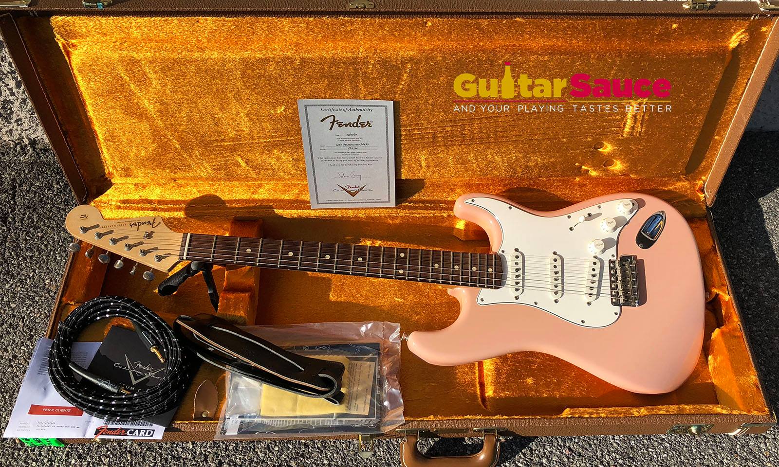 Fender Masterbuilt John Cruz Stratocaster 1960 Shell Pink NOS 2010