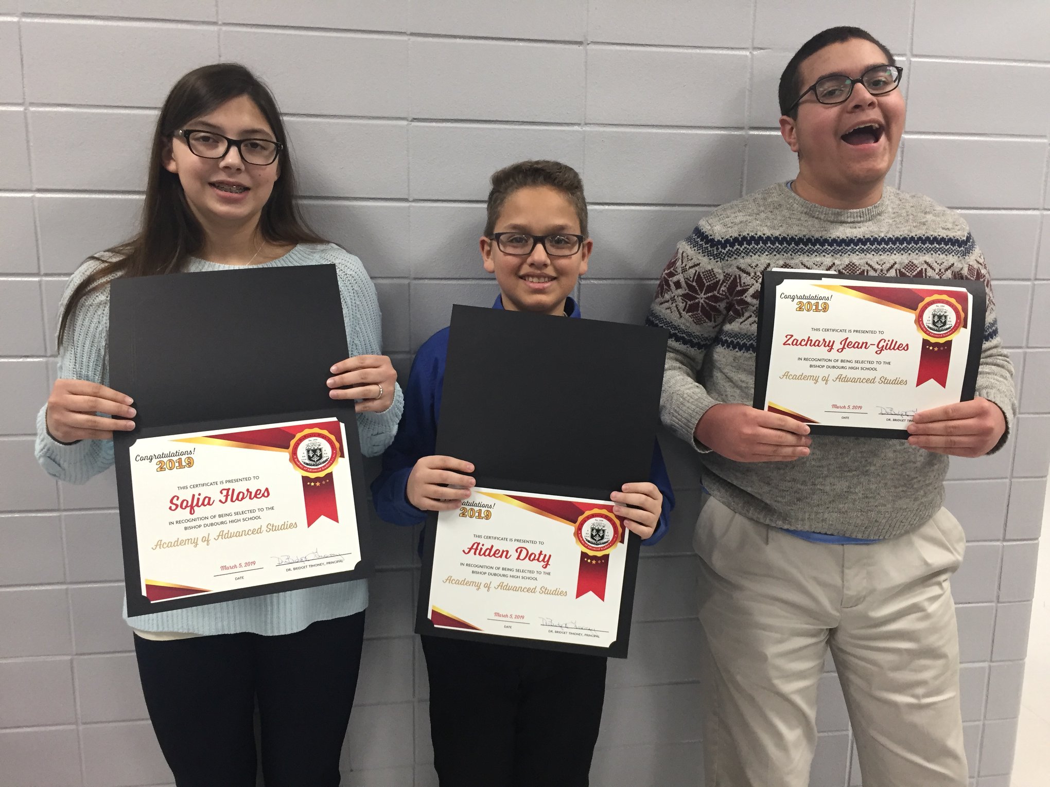 Congratulations to 8th... - Holy Cross Academy - St. Louis
