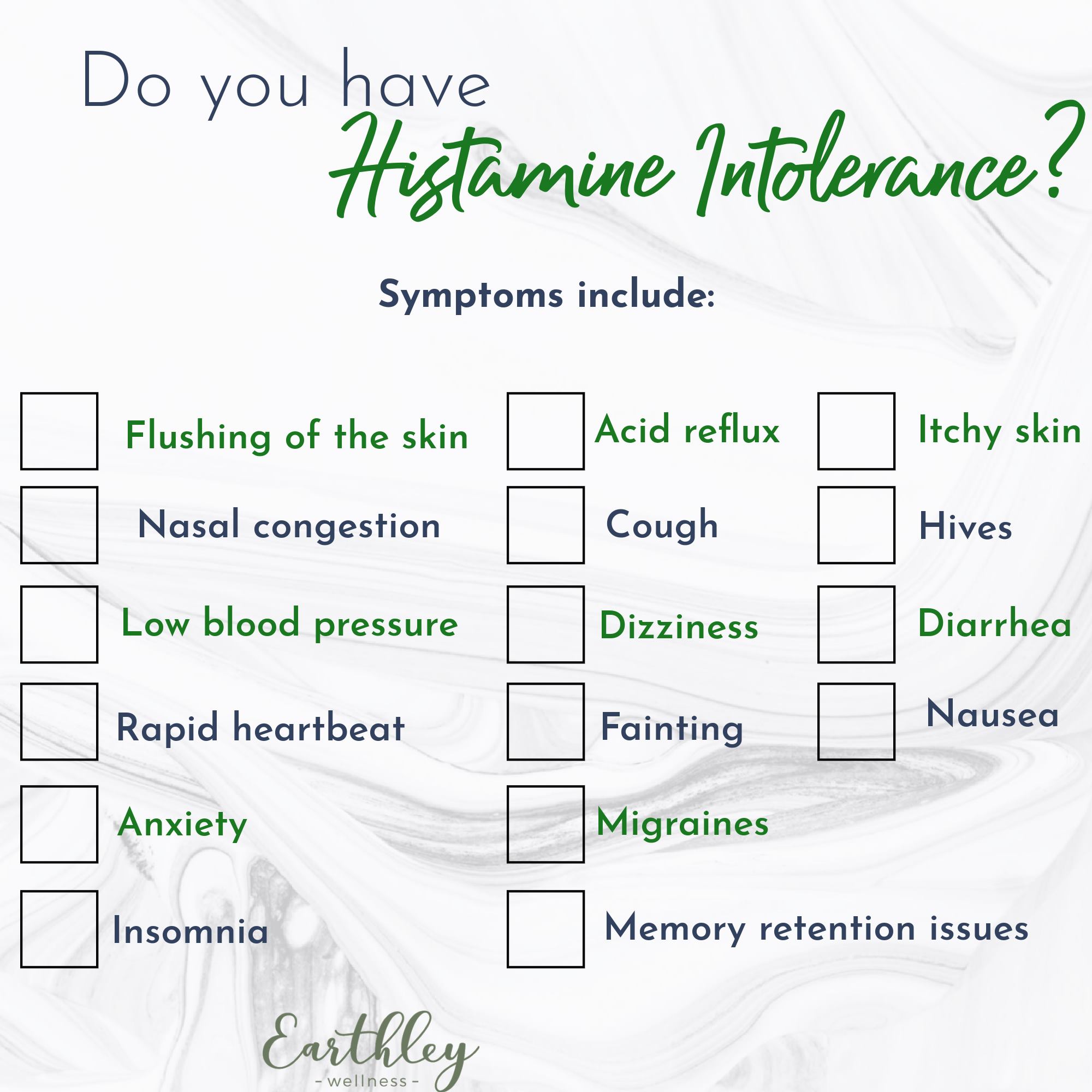 Histamine Take The Histamine Intolerance Test | Integrative Medicine