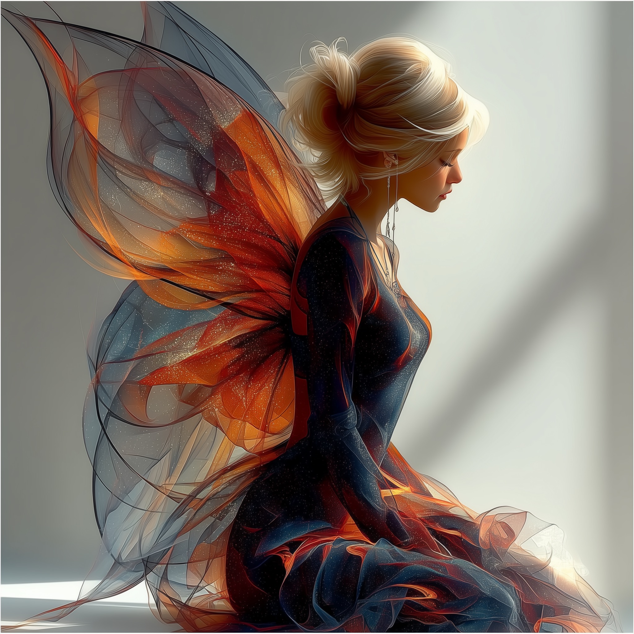The bear and the Ember Maiden, guardians of light in a fantasy world