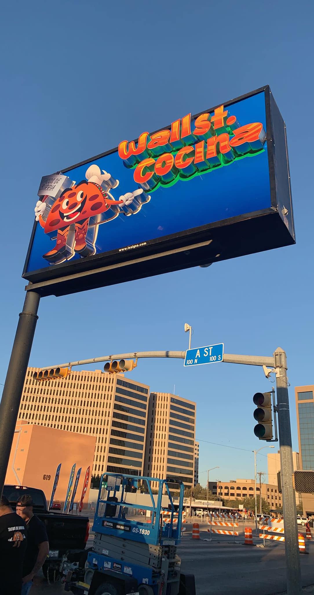 Wall St. Cocina - Our new sign for Wall st Cocina! Thank...