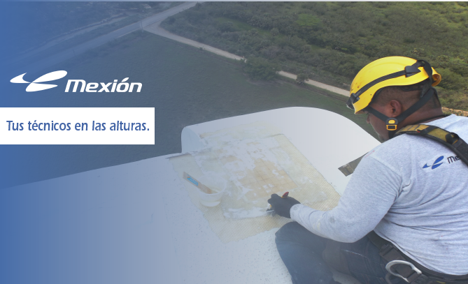 Mexión - El mantenimiento preventivo en palas de aerogeneradores, es ...