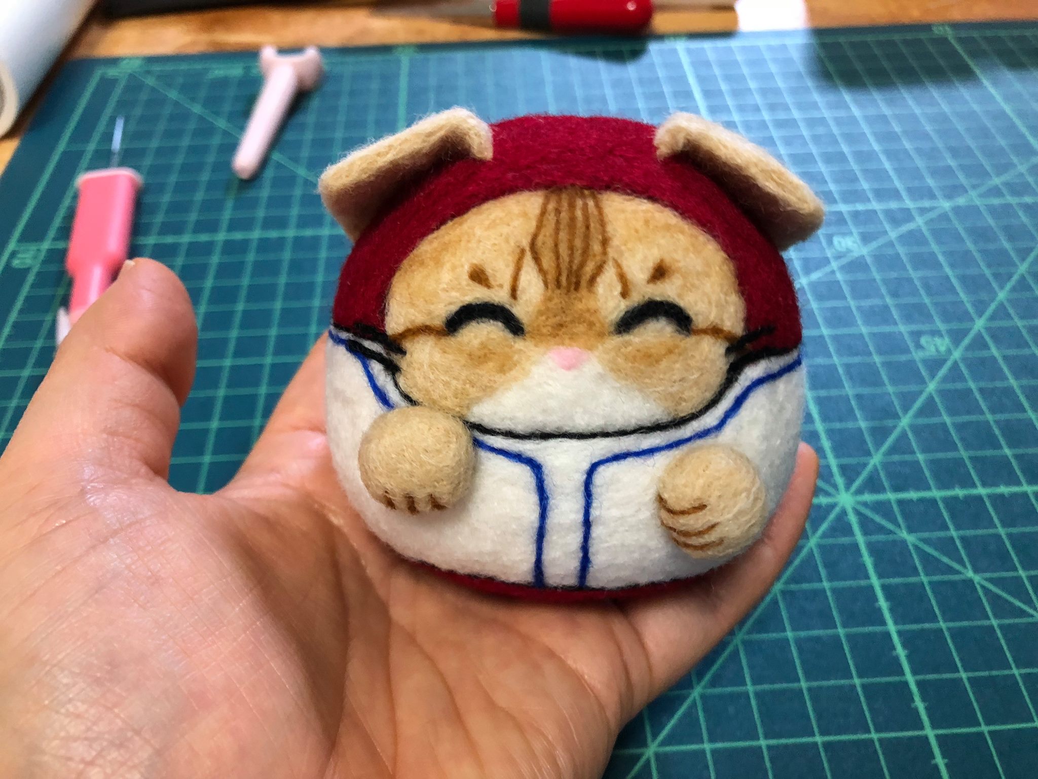 招き猫だるま 羊毛フェルト オーダー制作 (@manekinekodaruma) • Facebook