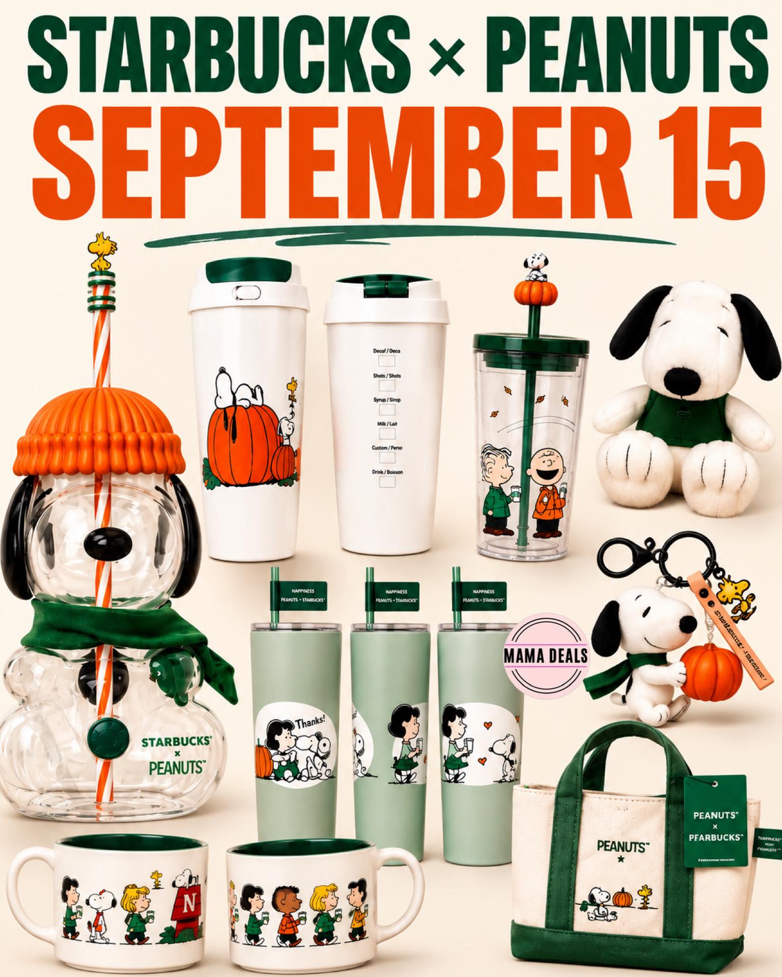 Starbucks launches Peanuts collection in Tennessee Sept 15