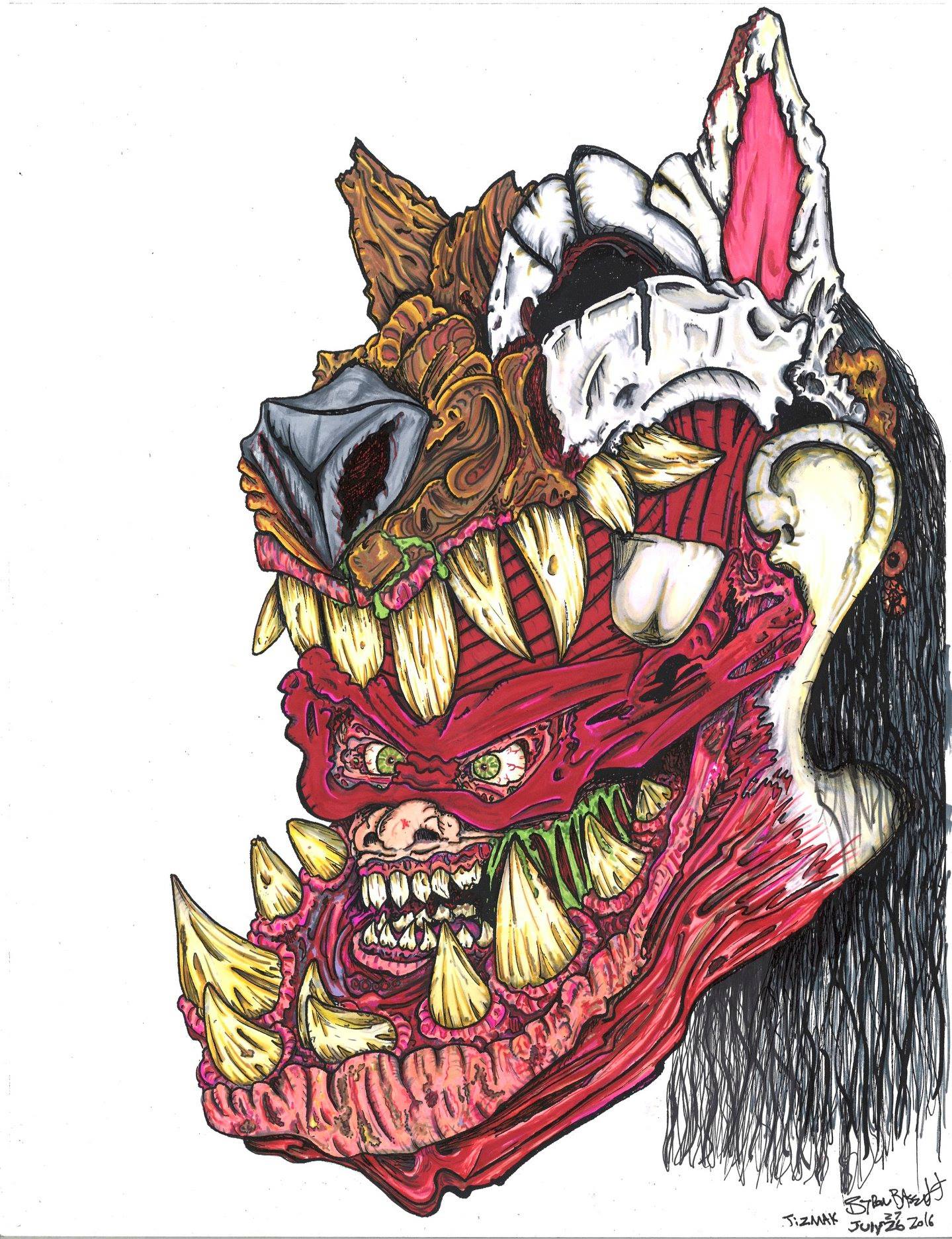 GWAR - JiZMak Da Gusha drawn by bohab Byron Bassett. Check... | Facebook