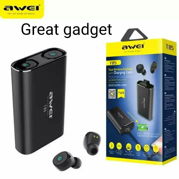 ⭐ หูฟัง Awei รุ่นT85 Bluetooth 5.0 🎧🎶 - True Wireless โหมด MONO และ ...