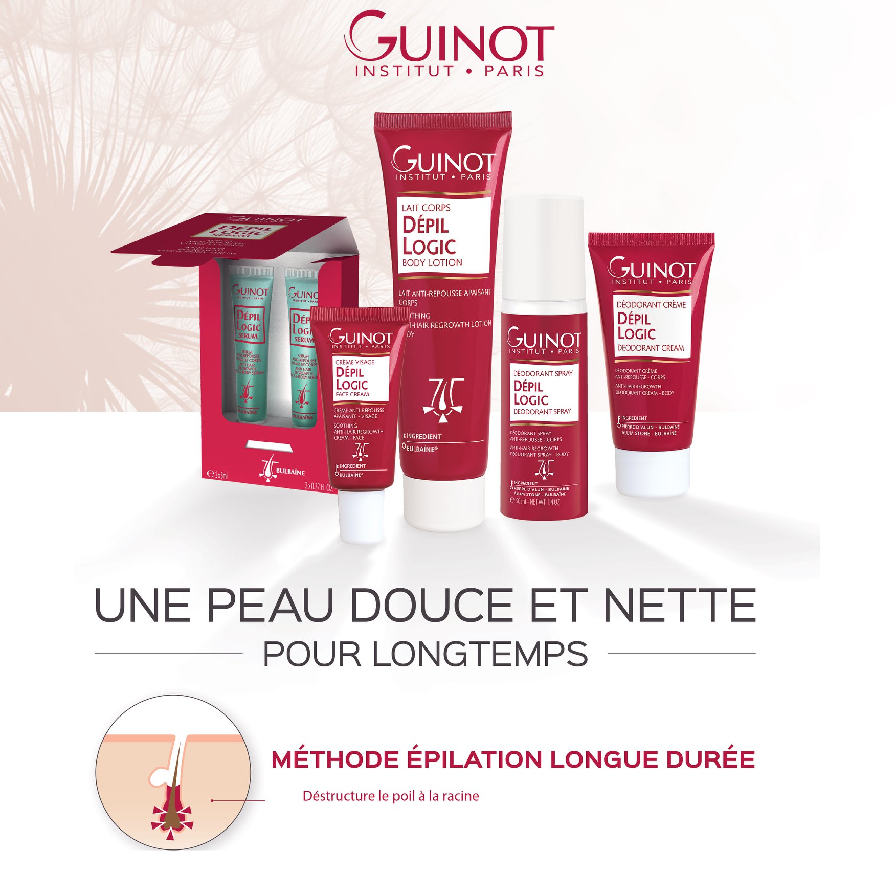 Guinot Slim Logic – Complément Minceur 60 Capsules à Base De Guarana, Cola, Hibiscus, Expédition 02/23