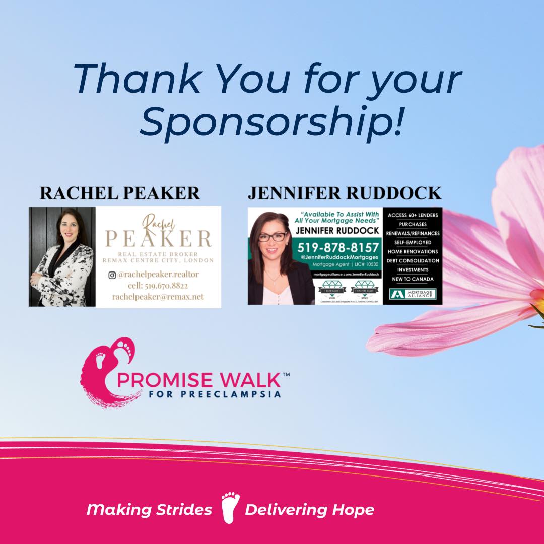 SPONSOR Thank... - London Promise Walk for Preeclampsia | Facebook