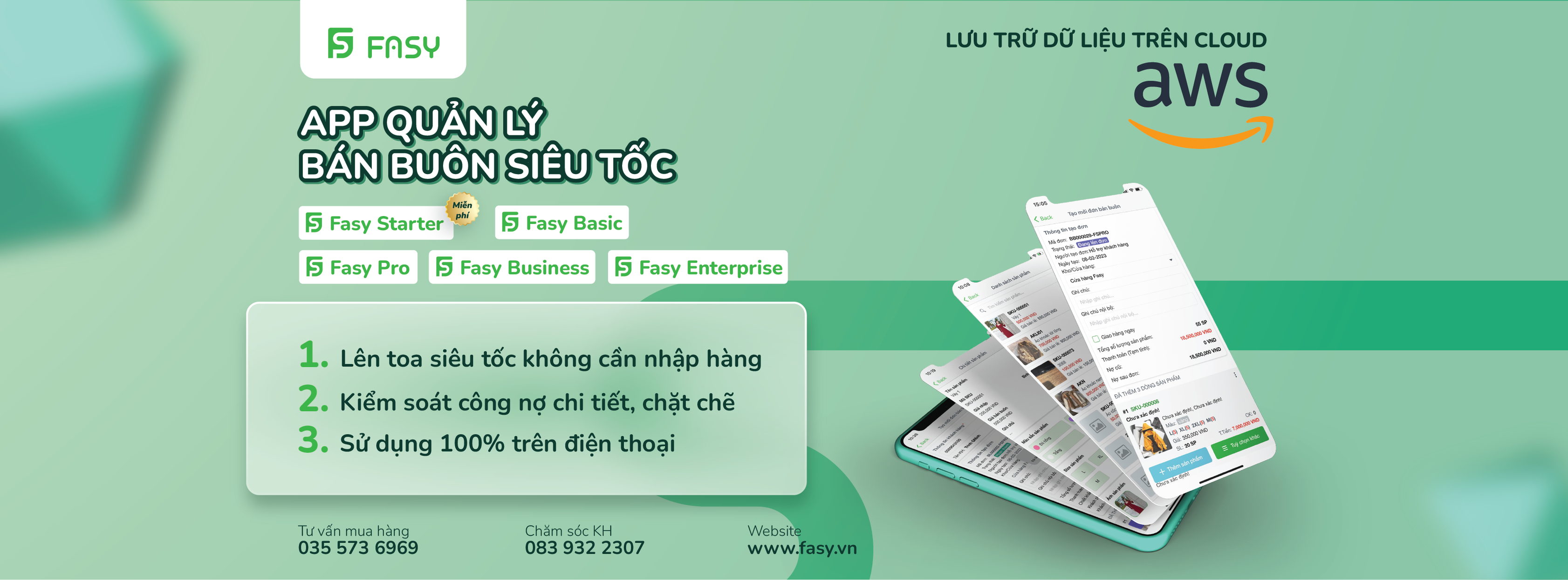 FASY - App Quản Lý Bán Buôn Siêu Tốc | Hanoi