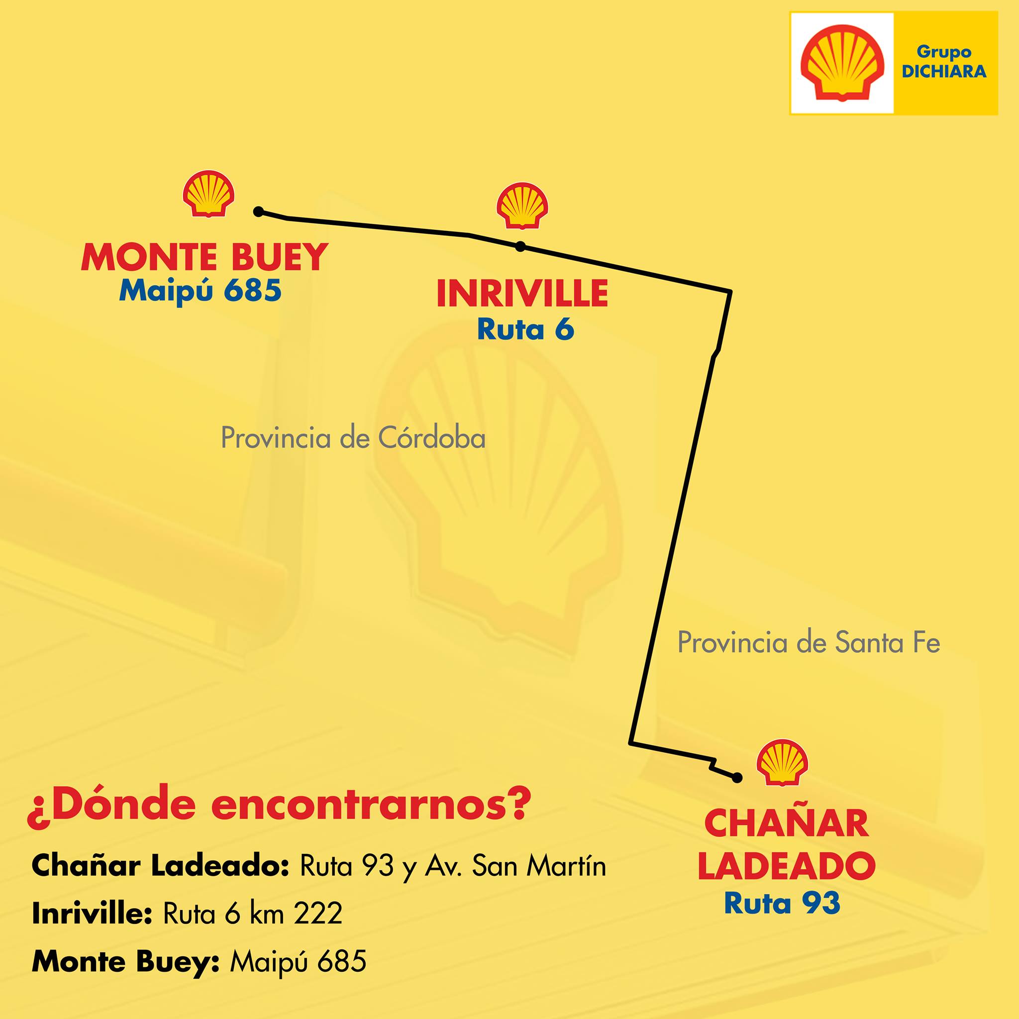 SHELL Dichiara - ¿Dónde encontrarnos? Mirá el mapa con... | Facebook