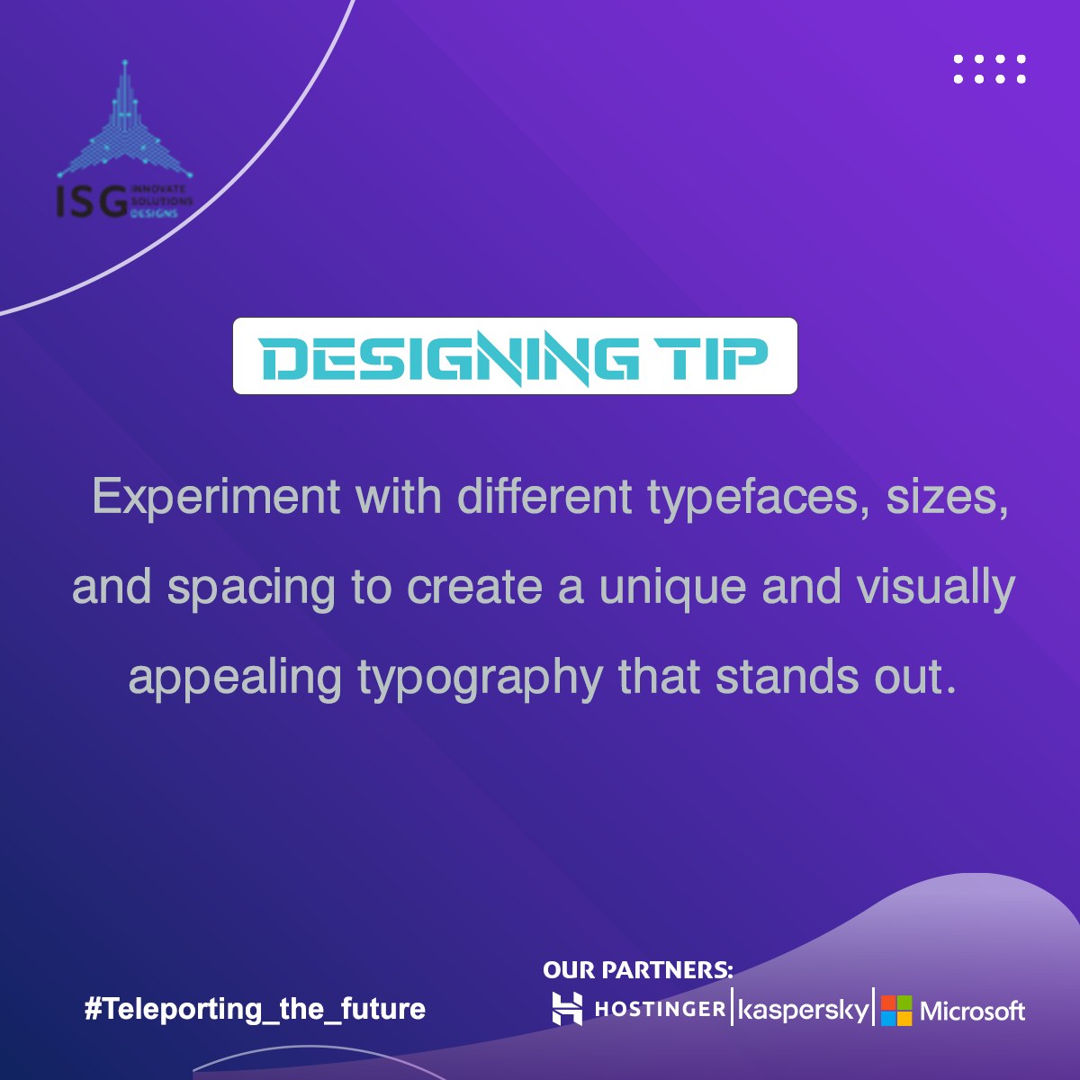 ISG Designs - Today's tip! ISG #teleporting_the_future 🚀... | Facebook