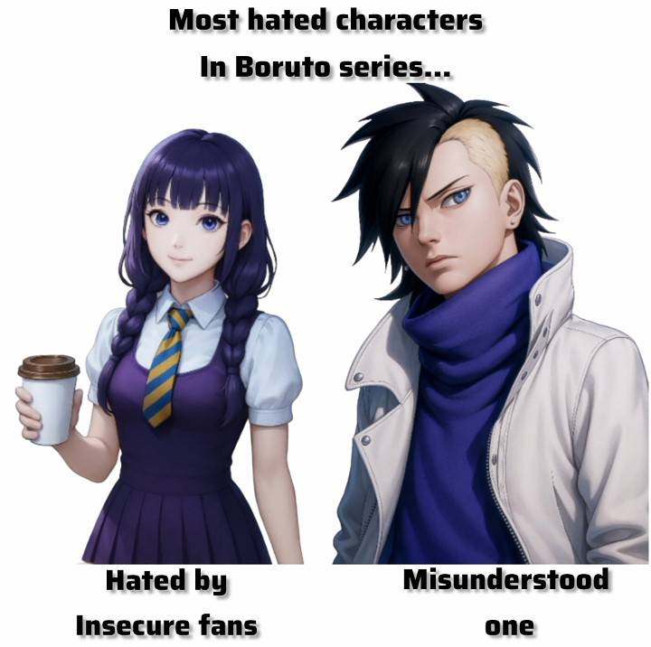 Kawaki dan Sumire Characters Follow for more ❤️