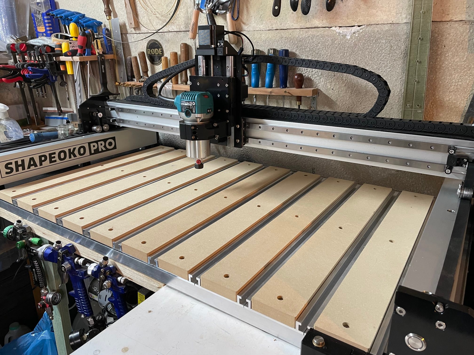 First cut with Shapeoko 4 XXL CNC machine on wood