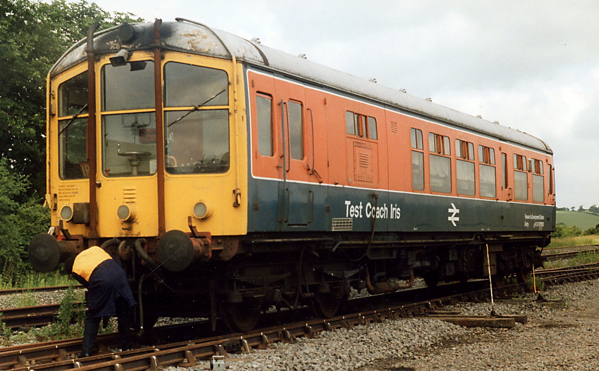 Iris 1 and Iris 2 test coaches at Old Dalby