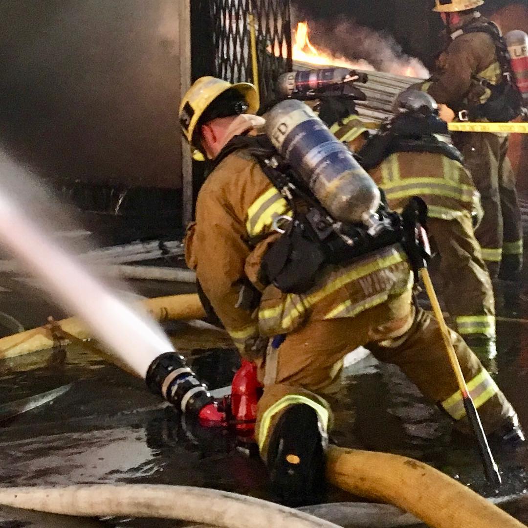 In defensive mode, we employ... - Los Angeles Fire Department
