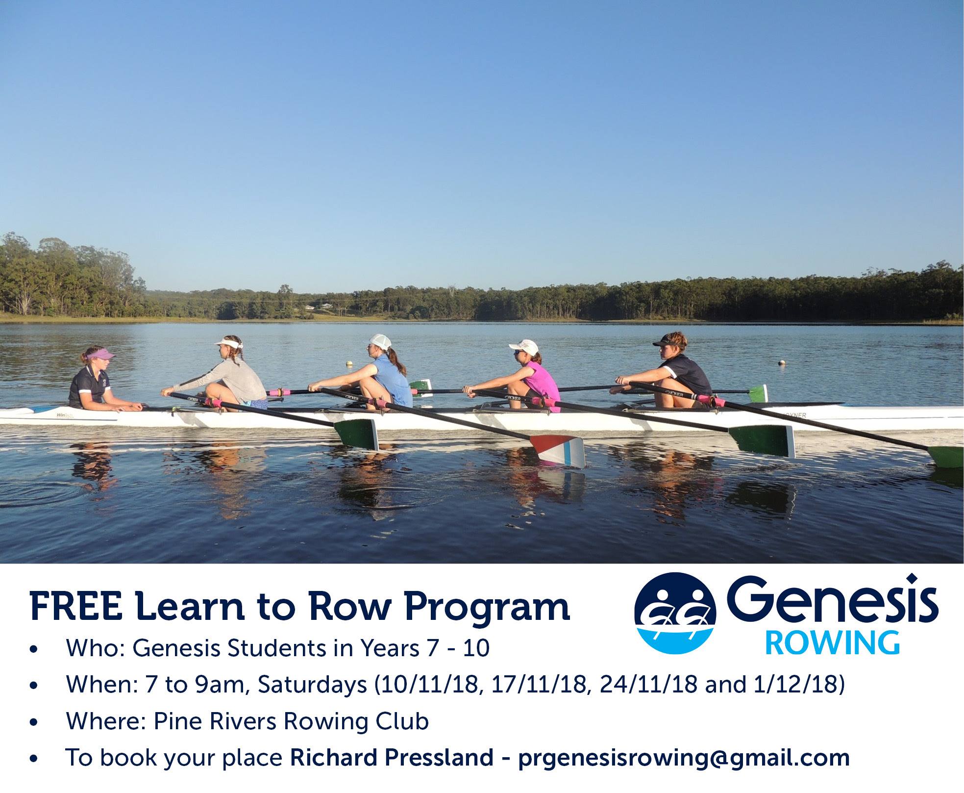 Genesis Christian College - LEARN TO ROW // Is your child interested in ...