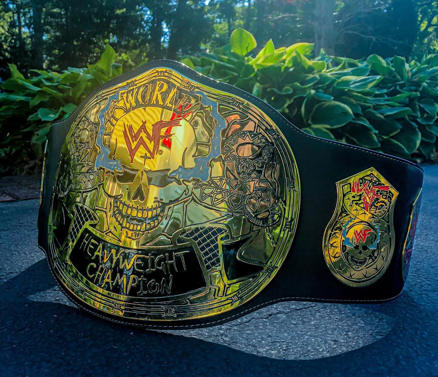 Stone Cold Steve Austin Flaming Skull Belt Bags