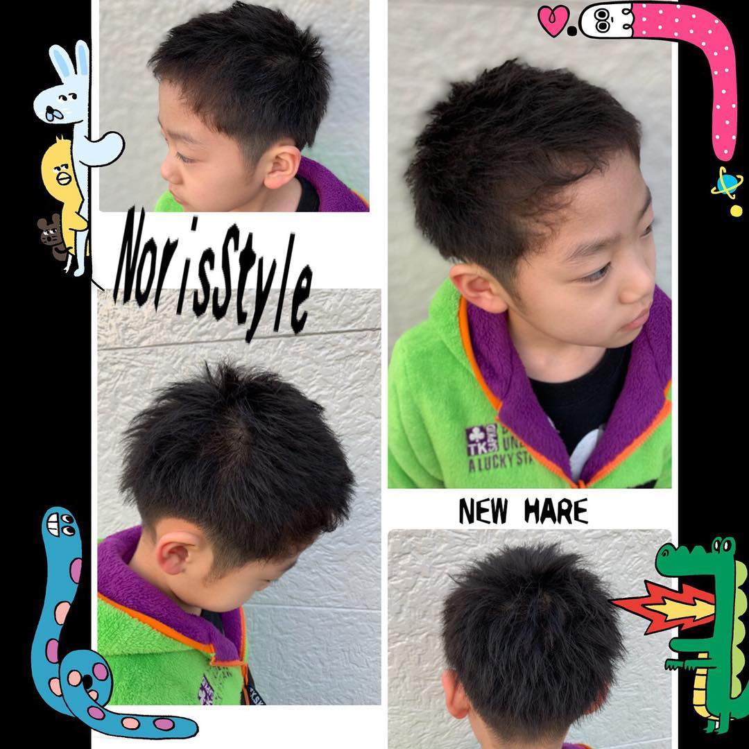 江南区の隠れ家的フレンドリーサロン 美容室nori Kidsカットも 今やツーブロックが流行り どんな髪質でも 理想に近づかせて作りますよ Kidsカット されどkidsカット 子供だっておしゃれしたいんだ 新潟 江南区 横越 美容室 美容室nori Kids キッズ