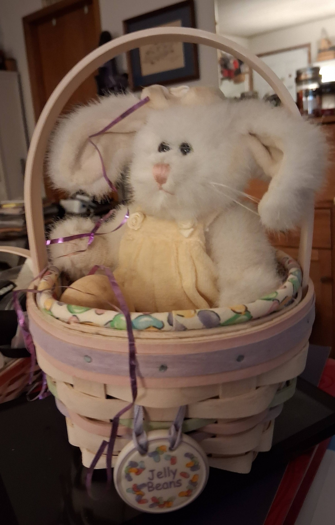 My small Easter basket (2000) with Boyds Rabbit. I was wondering