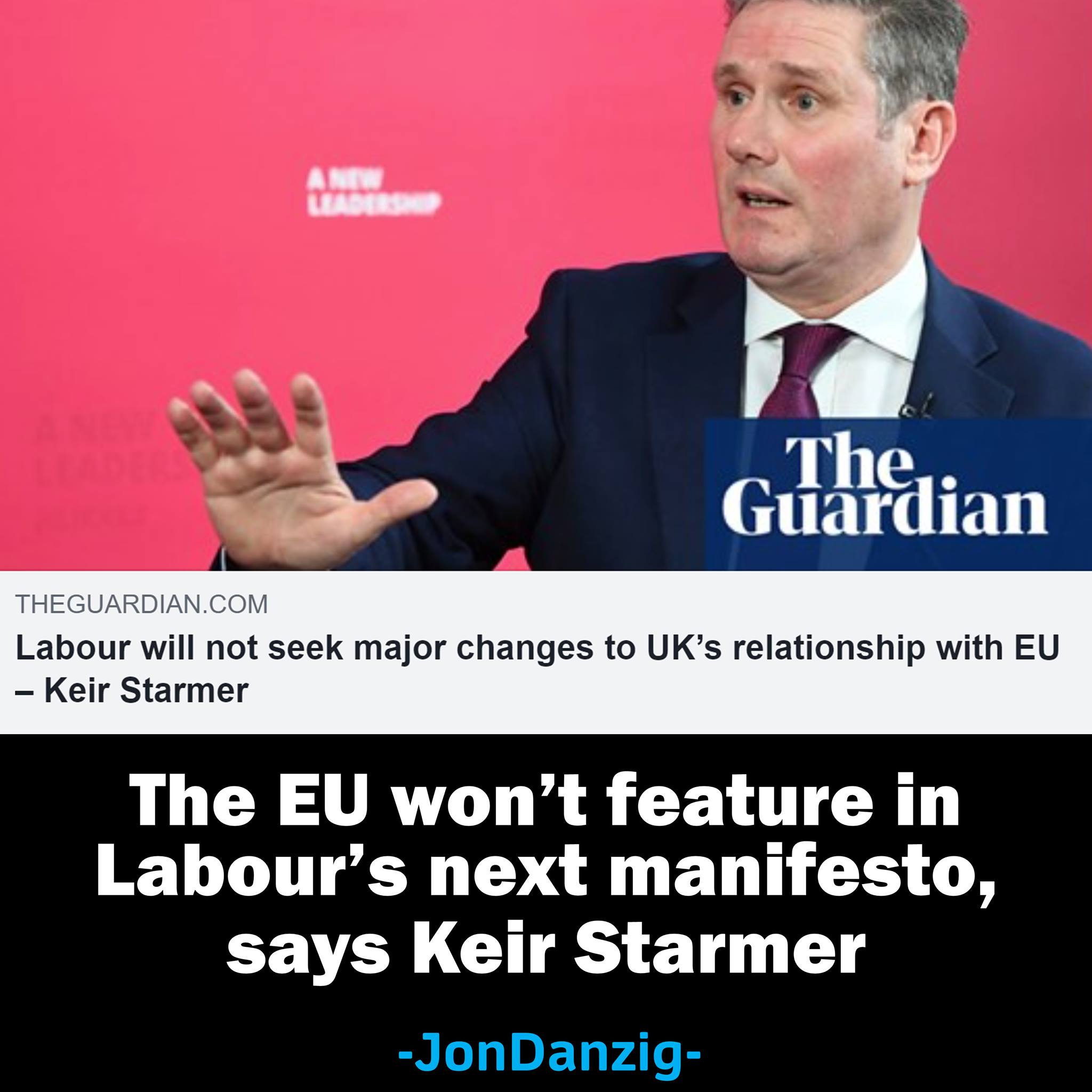 Jon Danzig - → EU won't feature in Labour's next...