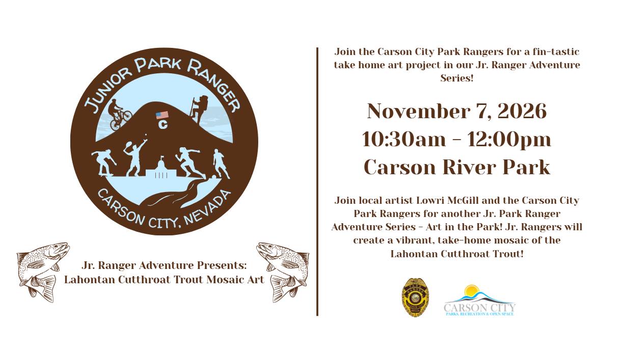 Jr. Ranger Adventure Presents - Lahontan Cutthroat Trout Mosaic Art