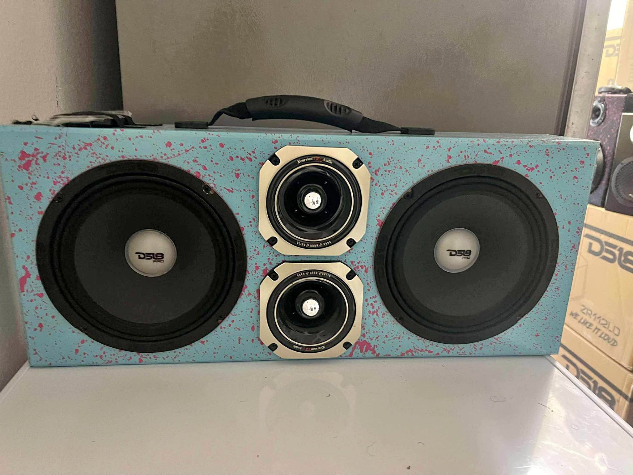 Portable Bluetooth rack with lights with batterie - Speakers ...