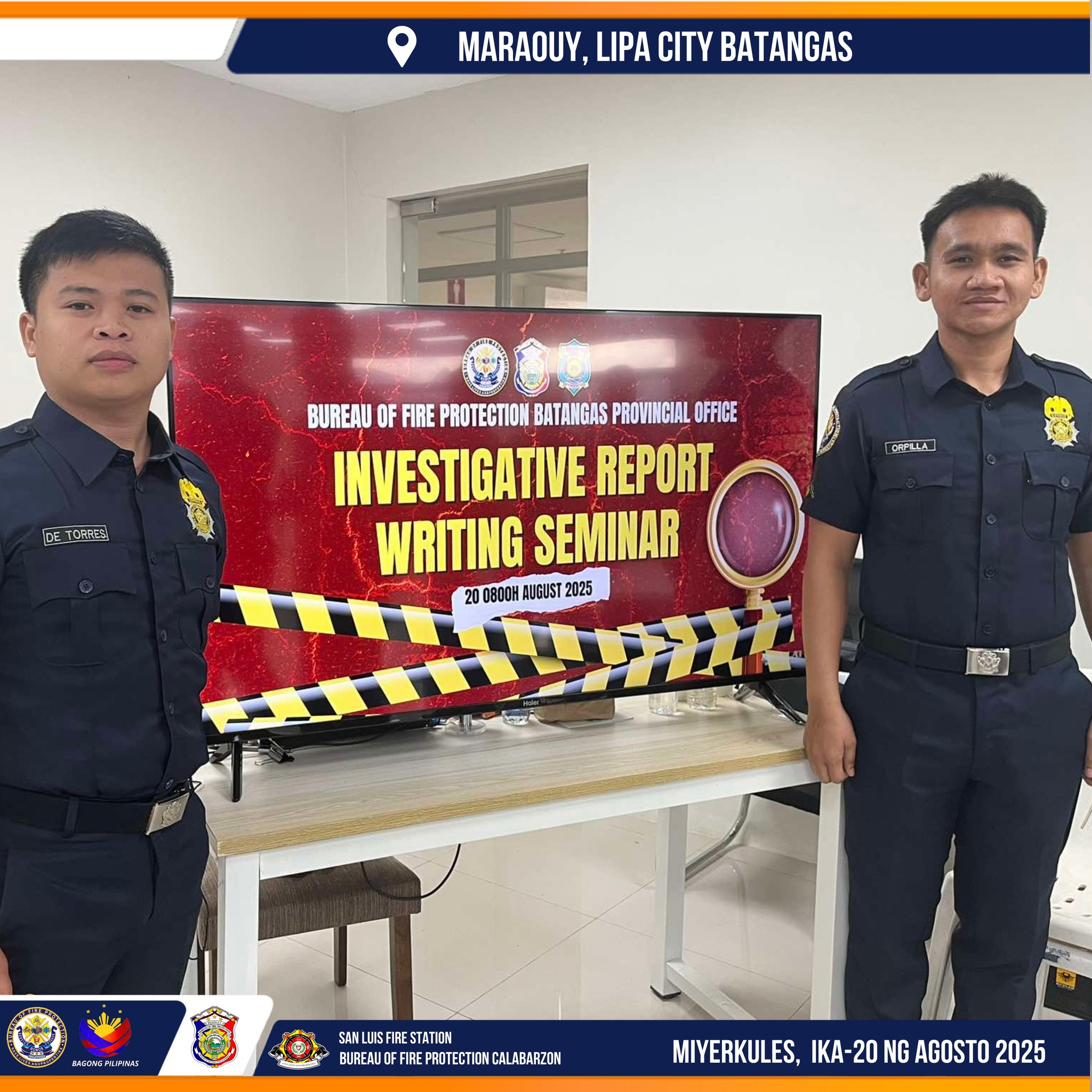 Bfp - MIYERKULES IKA-20 NG AGOSTO 2025 Sa pamumuno ni 𝐅𝐂𝐒𝐔𝐏𝐓 𝐑𝐎𝐘 ...