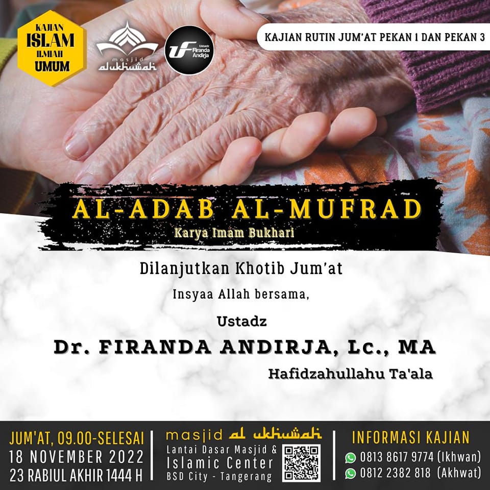 Firanda Andirja - Ikutilah Kajian Kitab Perdana Al-Adab... | Facebook