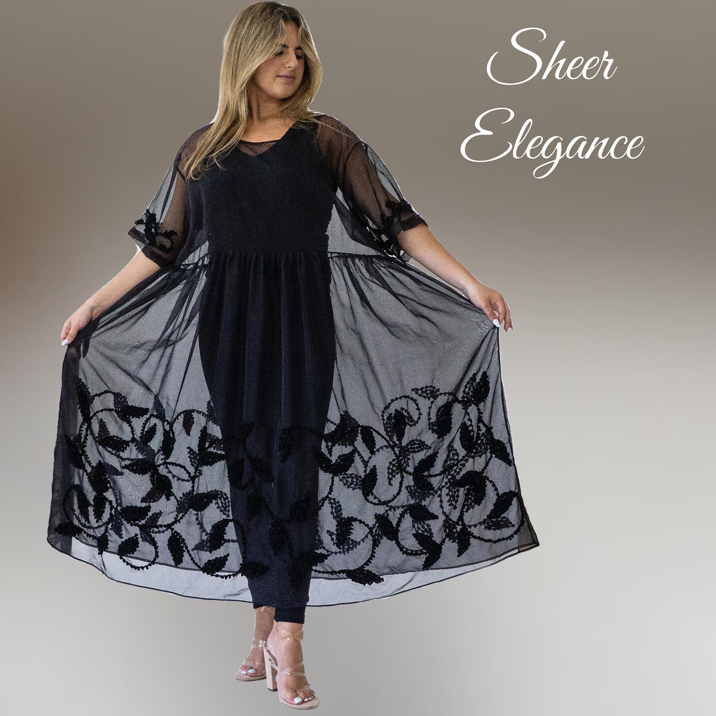 Randi - Meet the Pirouette sheer dress and fall in love ! Available in ...