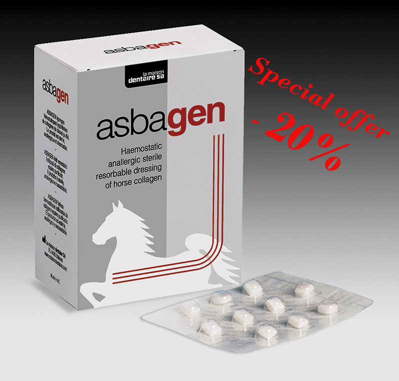 Medirel - Asba Gen hämostatisches Kollagen-Vlies ab 2 Packungen 20% ...