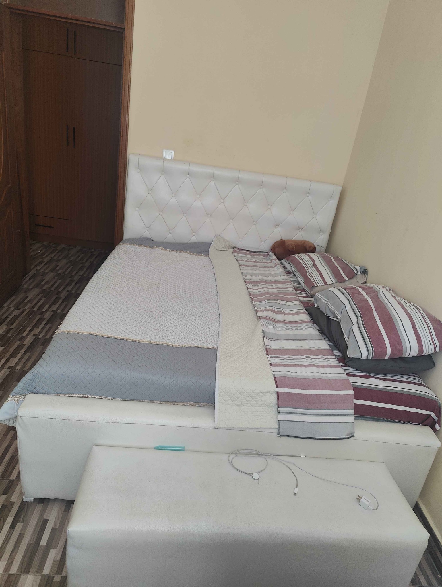 Bed frame plus side table and chair - Beds & Bed Frames - Kigali ...