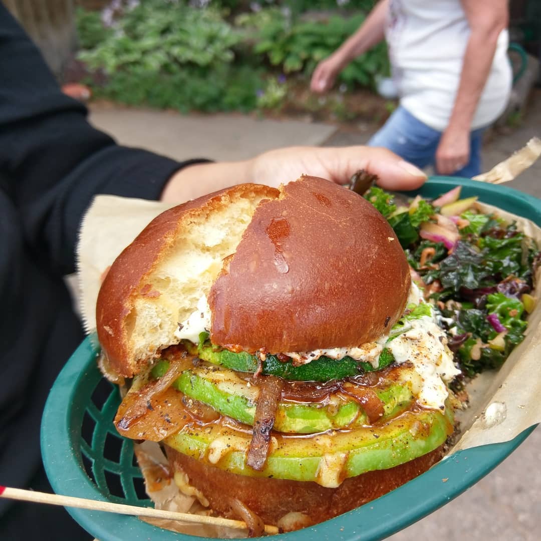 The BEST VEGGIE BURGER in... - James Ranch Market and Grill