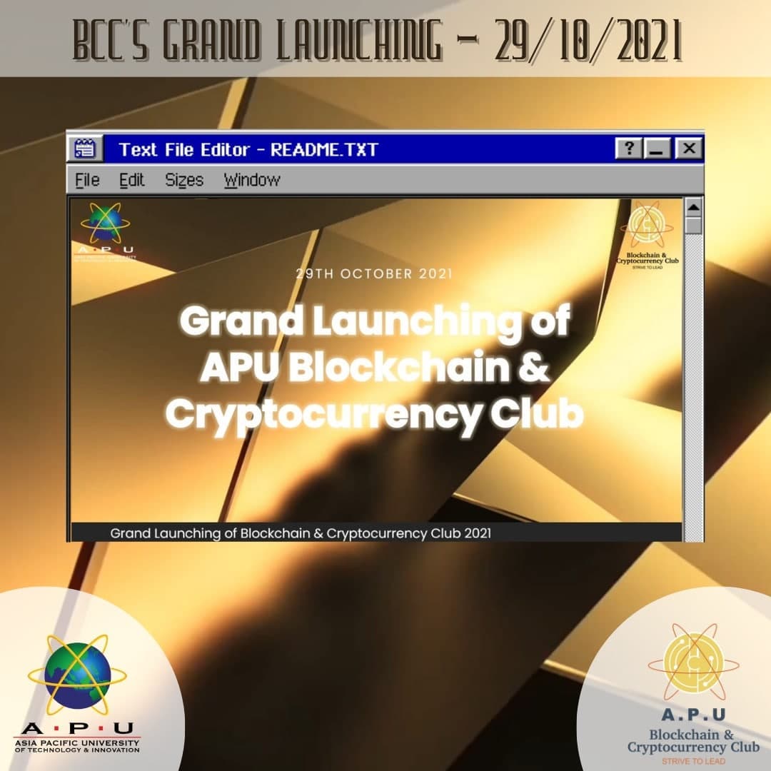 We are proud to... - APU Blockchain & Cryptocurrency Club | Facebook