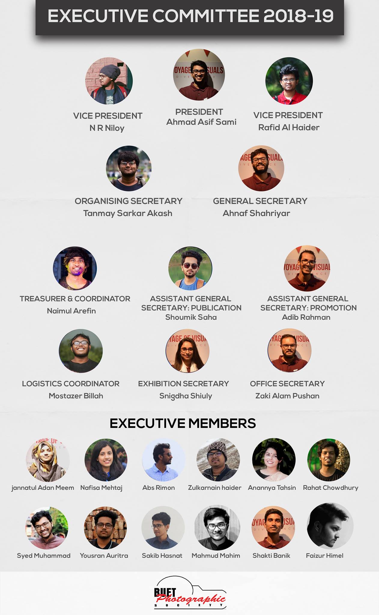 The new executive... - BUET Photographic Society - BUETPS