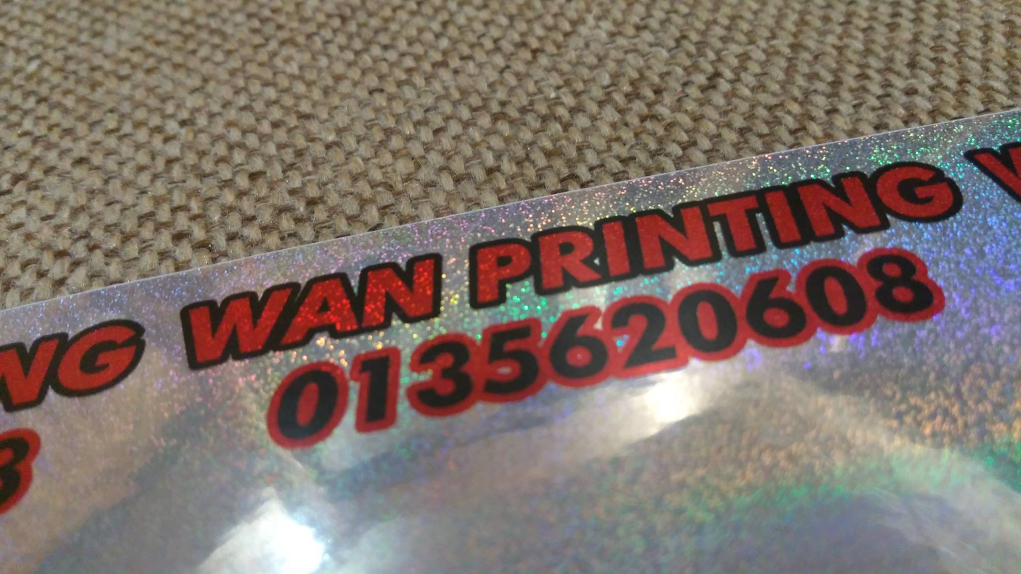 ️Cetak atas sticker rainbow ️Sangat... - Wan Printing Shop