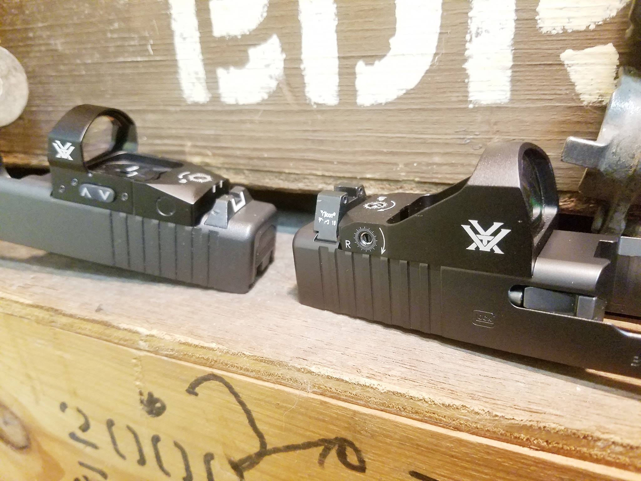 Two glock slides cut for Vortex dots.... - Moss Firearms, LLC | Facebook
