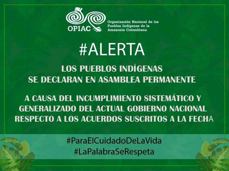 Conamic - El movimiento Indigena de Colombia se declara en...