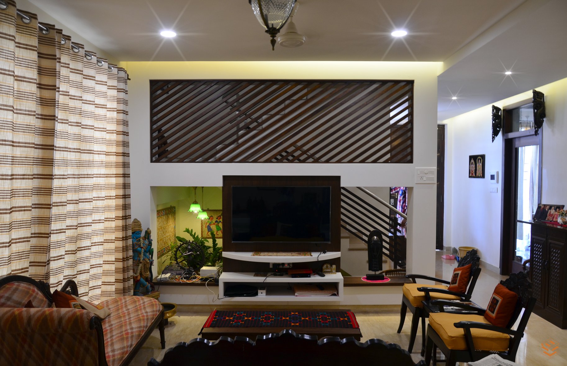 Living cum dining space designed... - Aikya Design Studio